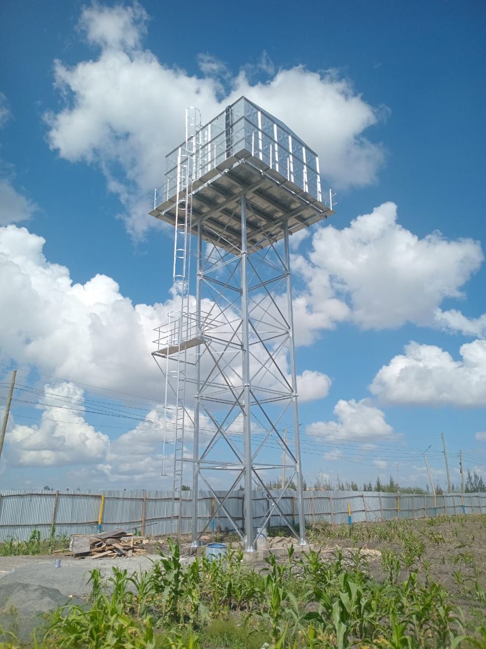 Water storage tower — Kenya